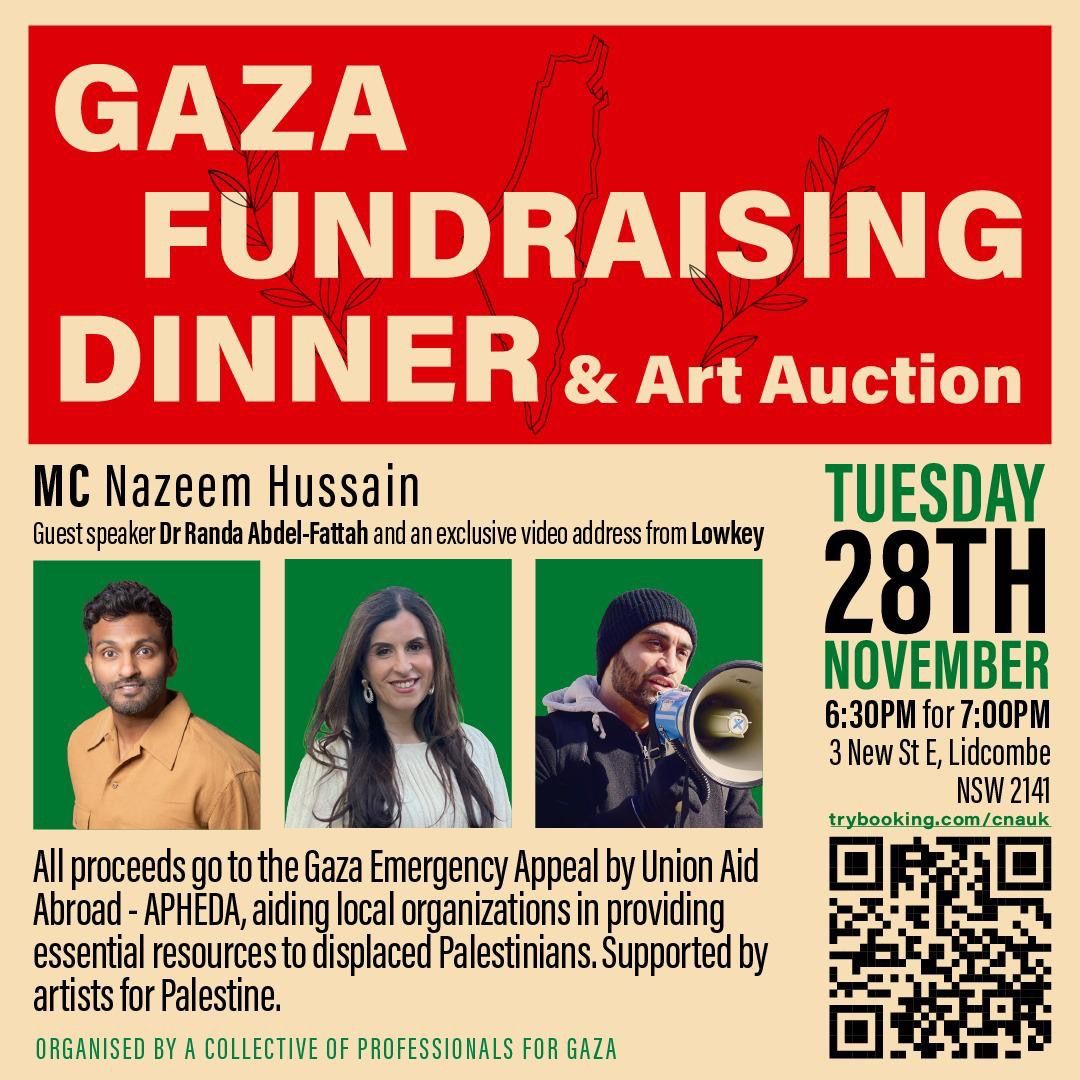 Fundraising dinner for Gaza