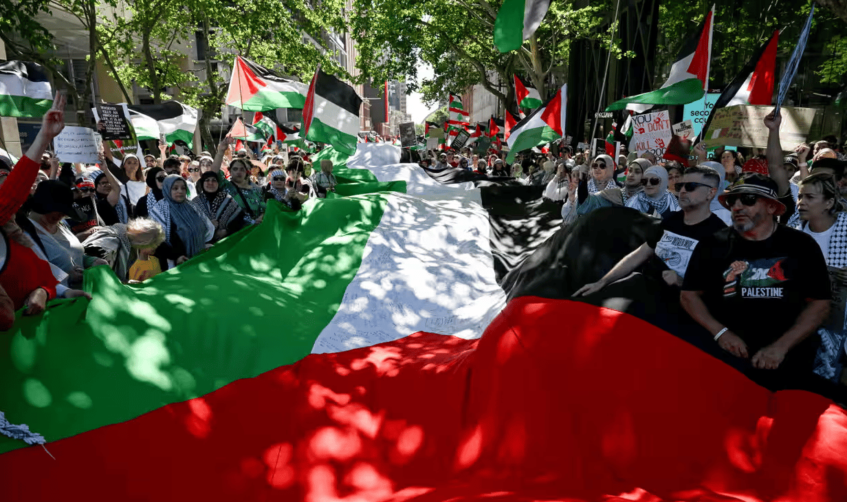 Photo of a pro-Palestine rally in Sydney