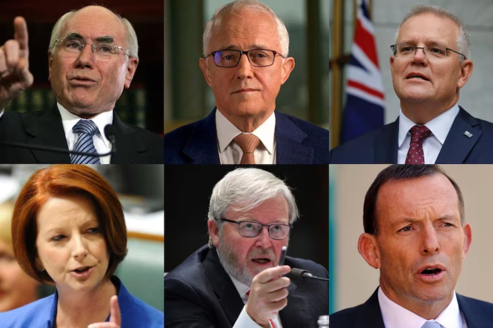 Photo of 6 former Australian prime ministers