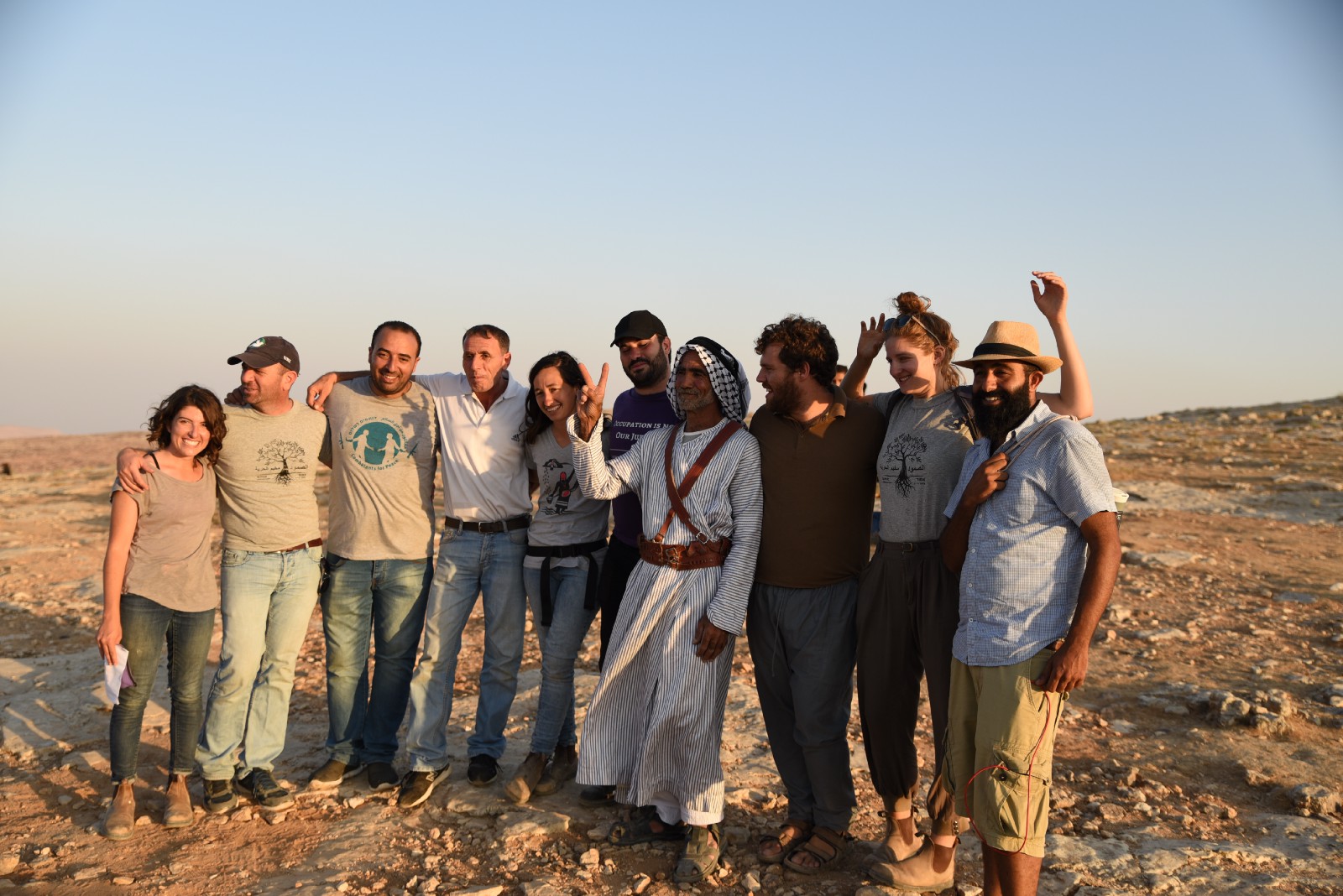 Group of people in Palestine