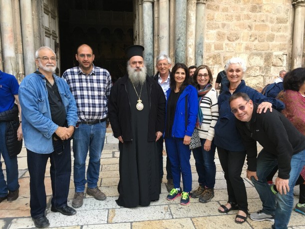 Palestinian and Western Christians together